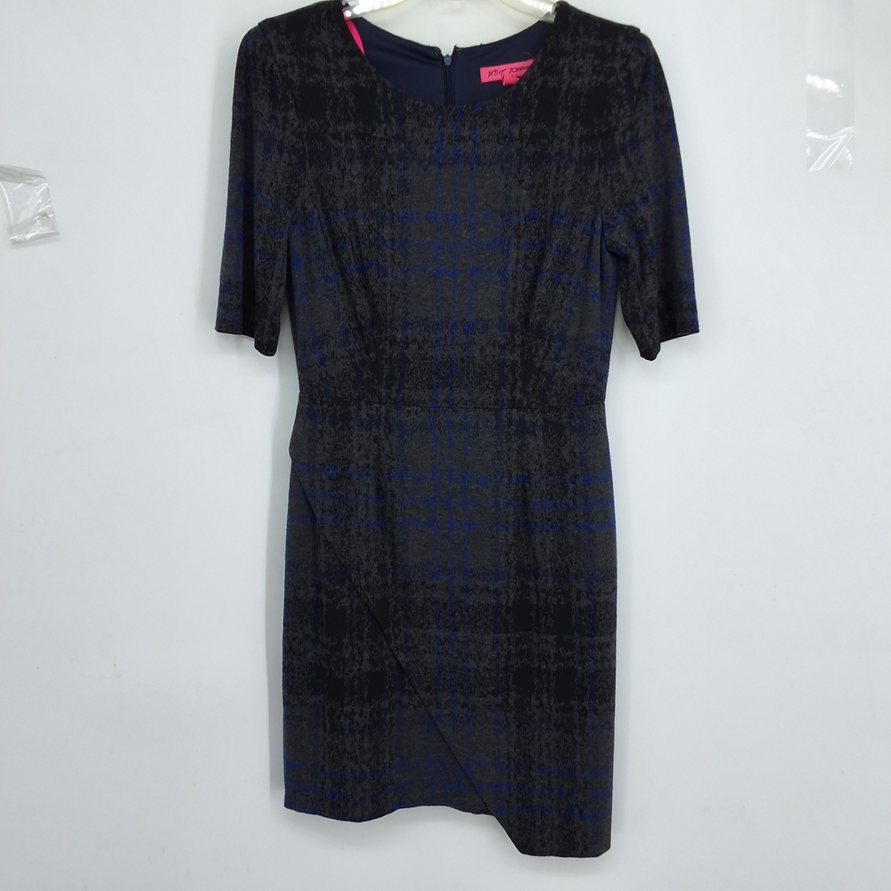 BETSY JOHNSON SZ 6 Elegant Black and Blue Women's Dress